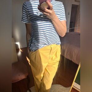Made in Qc ‘90’s French pleat Bali Womens yellow pants